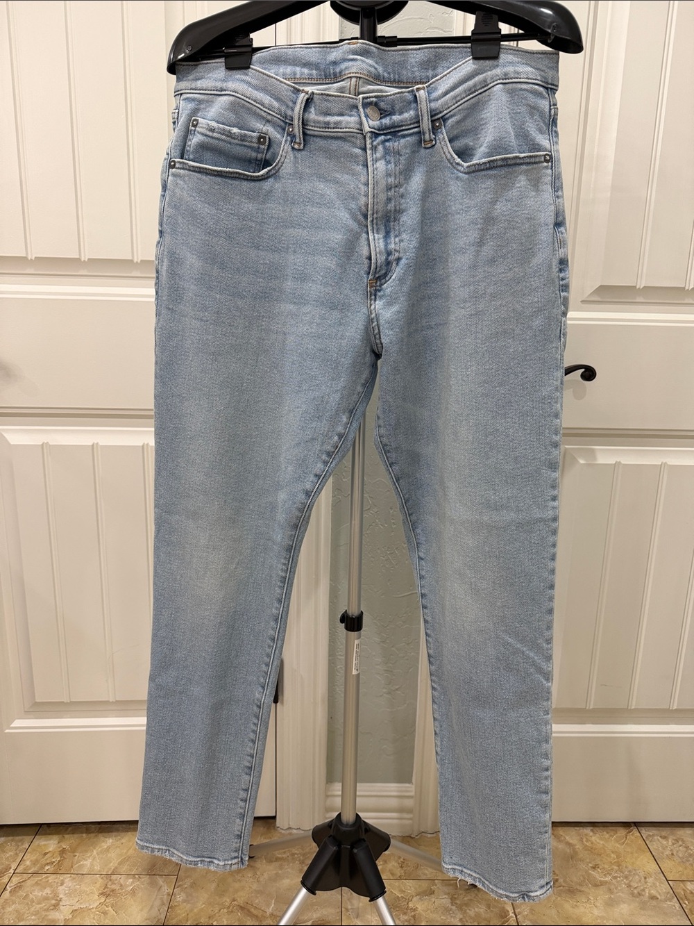 GAP Men's Skinny Jeans Gapflex Max in Light Blue Wash